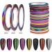 lmoikesz 10 Set of/set Multicolored Nail Art Striping Tape Set Wide Application And Easy To Fashionable And Unique Paper Good Gifts Random Color 3MM Random Color 3MM 10Set - Buy Online on GoSupps.com