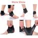SPOTBRACE Neoprene Breathable Ankle Support Brace - 1 Pair(L) Black - for Men and Women - Adjustable Elastic Sleeve for Plantar Fasciitis, Running, Basketball - Buy Online on GoSupps.com