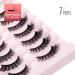 Onlyall Mink False Eyelashes - Natural Wispy Soft Faux Lashes | 16MM A04 Wispy Lashes - Buy Online on GoSupps.com