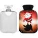 Soft Santa Claus Hot Water Bottle with Cover - Warm 2L for Winter Comfort | Ideal for Bed Hand Neck & Shoulders - Buy Online on GoSupps.com