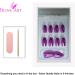 Bling Art Ballerina False Nails Fake Coffin Matte Purple Metallic Acrylic Tips - Buy Online on GoSupps.com
