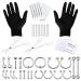 BodyJ4You 36PC PRO Body Piercing Kit | Nose Septum Ear Cartilage Lip Belly Navel Tragus Eyebrow | Surgical Steel 14G 16G BCR CBR Ring Barbell Spike | Tools Needles Gloves Clamps Silvertone