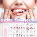 LFLIFENG Tooth Gems - 8 Styles of Stunning Tooth Jewelry Set for Parties & Festivals | Style 4 - Buy Online on GoSupps.com