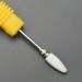 Yellow 2.35mm Shank Ceramic Grinding Head Portable Corn Head Nail Drill Bit Nail Art Salon Polishing Buffing Cuticle Removal Tool