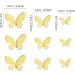 Cyodoos 30pcs Yellow Gold Edge Mixed Size Lively 3D Waterproof Butterfly Cupcake Topper for Girls Women's Happy Birthday Wedding Party Cake Wall Party Food Decorations - Buy Online on GoSupps.com