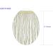 6 Long Chainette Fringe Thread Yarn Tassel Trim Braid - 5 Yards, Ivory Cream - for Crafts, Sewing, Decor - Buy Online on GoSupps.com
