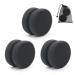 Paint Sponge Applicator 3Pcs  Boyistar Black Detail Painting Sponge Double-Side Art Craft Round Sponge for Car Waxing  Wall Repairing Kitchen Cleaning Sponges with Storage Mesh Bag (Black)