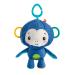 Fisher-Price Activity Monkey & Ball  2-in-1 Plush take-Along Baby Toy with teether Accents