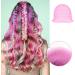 Highlighting Cap Silicone Hair Highlighting Cap with Hook Punched Hole Hair Dye Cap Streaking Cap Reusable Highlighting Caps and Hook Kit for Women Men - Buy Online on GoSupps.com