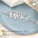 Makone Bride Hair Accessories Wedding Hair Vines Crystal Headpieces Flower Headband Bridal Hair Pieces wedding hair accessories for women Silver Flower Vine - Buy Online on GoSupps.com