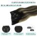 Buy Doores 35cm Clip-In Real Hair Extensions | Balayage Natural Black to Light Blonde | 120g Remy Hair - 7 Pieces - Buy Online on GoSupps.com