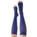 Dark Blue Open Toe Compression Socks 15-20mmHg Toeless Compression Socks for Reduce Swelling and Alleviates Varicose Veins XL