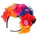 Lurrose Halloween Flower Blum Band Day The Dead Crown Butterfly Hairband Halloween Party Headdresses Cosplay Headdresses for Women Different Colors
