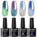 Allenbelle UV nail polish thermo set 4 colors with gift box gel nail polish color change shellac set uv gel nail art soac off uv thermo nagellac 003