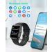 GRV Smart Watch for iOS/Android - IP68 Waterproof Fitness Tracker with Heart Rate Monitor - Black - Buy Online on GoSupps.com