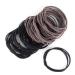 SLINTREE Large Hair Ties For Men Bracelets Ponytail holders for Women Girls  Black Gray  20pcs  Seameless  Knotted Ponytail Holders No Metal No Plastic Soft Bracelet Fabric Hair Elastics