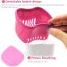 Buy Portable Denture Storage Box - Presses Container with Sieve for Travel | Red & Pink Prosthesis Cleaner - Buy Online on GoSupps.com
