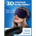 3D Gel Cooling Eye Mask for Sleeping | Cold Eye Compress for Migraine Relief | Weighted Blackout Mask for Puffy & Dry Eyes - Blue - Buy Online on GoSupps.com