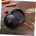 ABOOFAN Pan Mini Wok Egg Frying Skillet Stainless Steel Wok Mini Griddle Cooking Pot Stainless Steel Cooking Utensils No Stick Stainless Steel Cookware Wooden Omelette Plate Flat - Buy Online on GoSupps.com