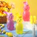 Zubebe 12 Pack Honey Bear Straw Cups Bulk with 24 Flexible Straws and Cleaning Tools 8 Oz Therapy Sippy Bottles for Speech and Feeding Training Daily Drinking Supplies (Pink Yellow Purple) - Buy Online on GoSupps.com