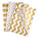 MIAHART 60 Pcs Gold White Tissue Paper Bulk 3 Style Decorative Metallic Wrapping Paper for Gift Bags Birthday Christmas Party Decoration  DIY Arts Crafts Gold Dot Wave Design Patterned(60 Sheet)