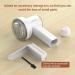 HOMEASY Fabric Shaver Rechargeable Lint Remover with 3 Blades & LED Display - White | Removes Fuzz from Sweaters, Couches, Clothes, Carpets & Furniture - Buy Online on GoSupps.com