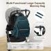 Weflier Waterproof Diaper Backpack - Multifunctional Dad & Mom Bag with Stroller Belt | Blue - Buy Online on GoSupps.com