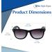 EyeCool Classic Full Reader Glasses - Non-Bifocal Sunglasses Full-Rimmed Black Frame Non-Polarized Lens - 3.0x Magnification for Comfortable Reading - Buy Online on GoSupps.com