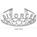 Beavorty Divorced Crown Headband Metal Divorced Letters Tiaras Hair Hoop Party Hair Decorations For Women - Buy Online on GoSupps.com