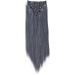CAISHA by PRETTYSHOP XXL 24 8 Pieces Straight Ombr Gray Mix Clip In Hair Extensions - #1 Tray CES17 - Buy Online on GoSupps.com