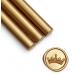 UNIQOOO Mailable Glue Gun Sealing Wax Sticks for Wax Seal Stamp - Metallic Antique Gold Great for Wedding Invitations Cards Envelopes Snail Mails Wine Packages Christmas Gift Ideas Pack of 8