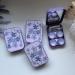 Agoneir Contact Lens Container Travel Set - Portable Storage Box with Tweezers Mirror & Solution - Everyday Use in Violet - 81x60x22mm - Buy Online on GoSupps.com
