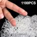 Qufiiry 1100 Mini Elastic Hair Ties - Transparent Rubber Bands for Women & Girls - Perfect for Daily Hairstyles - Buy Online on GoSupps.com