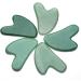 Jovivi 2 Pcs Rose Quartz Green Aventurine Gua Sha Massage Tools Set - Natural Crystal Stone Face & Body Guasha Board - Heart Shape Face Massager for Acupuncture Therapy - Buy Online on GoSupps.com