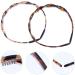 Minkissy 2-Piece Brown Tortoise Spotted French Toothed Headbands | Anti-Slip Celluloid Acetate Hair Bands for Women & Girls - Buy Online on GoSupps.com
