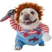 Chucky dog clothing funny dog halloween costume role playing cladding doll adjustable accessories for pets katzen small with knife wig