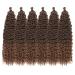Deep Twist Crochet Hair - 22 Inch Synthetic Ombre Curly Braids | 6 Packs Waterwell Twist Hair Extensions - Buy Online on GoSupps.com
