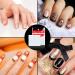 1200 pcs Self-Adhesive French Manicure Nail Sticker Set - White Half-Moon Shaped Decals for Nail Design (25 Sheets) - Buy Online on GoSupps.com