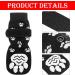 BEHAHAI Anti Slip Dog Socks - 2 Pairs, Pet Paw Protector for Traction Control on Hardwood Floors - Black (Size M) - Buy Online on GoSupps.com