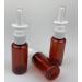 12-Pack Amber Nasal Spray Bottles - Unpowered Pump Atomizers for Cosmetics Perfume Essential Oils & Medical Use - Buy Online on GoSupps.com