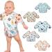 Lictin Bibs with Sleeves 5 Pcs EVA Unisex Feeding Baby Bibs Waterproof Long Sleeve Bib Apron Lovely Cute Cartoon Bibs for Infant Toddler 0-24 Months 0-2 Years Multicolor2