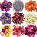 Organic Dried Flowers 9-Pack for Candle & Soap Making, Tea, Baking, DIY Beauty - Lavender, Roseleaf, Red Rose, Jasmine - Gluten-Free, Non-GMO, Caffeine-Free - 0.35oz per Bag (Bwa0038) - Buy Online on GoSupps.com