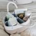 OrganiHaus Rope Diaper Caddy Basket & Changing Table Organizer - Brown/W hite - Buy Online on GoSupps.com