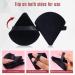 Foonbe Triangle Makeup Powder Puff - Soft Plush Body & Face Setting Puff (Black) - Buy Online on GoSupps.com