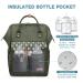 Lekebaby Dark Green Diaper Backpack - Multifunctional Large Capacity Baby Bag with Diaper Pad for Travel | Ideal for On-the-Go Parents - Buy Online on GoSupps.com