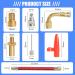 Yizhet Bicycle Valve Adapter Set - 12PCs French Schrader Presta Valve Extenders & Sealing Rings for Air Pumps - Buy Online on GoSupps.com
