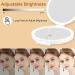 TOUCHFEEL Travel Mirror with Light - Double Sided Folding, 5X Magnifying, Rechargeable LED Vanity Mirror - 3 Color Lights, Adjustable Brightness - Buy Online on GoSupps.com