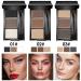 3-Color Eyebrow Powder Palette - Enhance Your Brows with Mirror | Brown Light Brown Skin Tone Makeup (2 - Buy Online on GoSupps.com