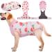Kuoser dog body after op dog body after castration male bitch dog body after op bitch breathable body for dogs after op leakage protection dog anti-wound licking op body dog pink xxl xxl (1 Pack) pink orang