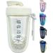 Qavi Protein Shaker Bottle With Stainless Steel Mixing Wire Ball and Rope Premium Shaker Made of Tritan Materiel BPA Free Durable Leakproof And Odourless | 590ml White - Buy Online on GoSupps.com